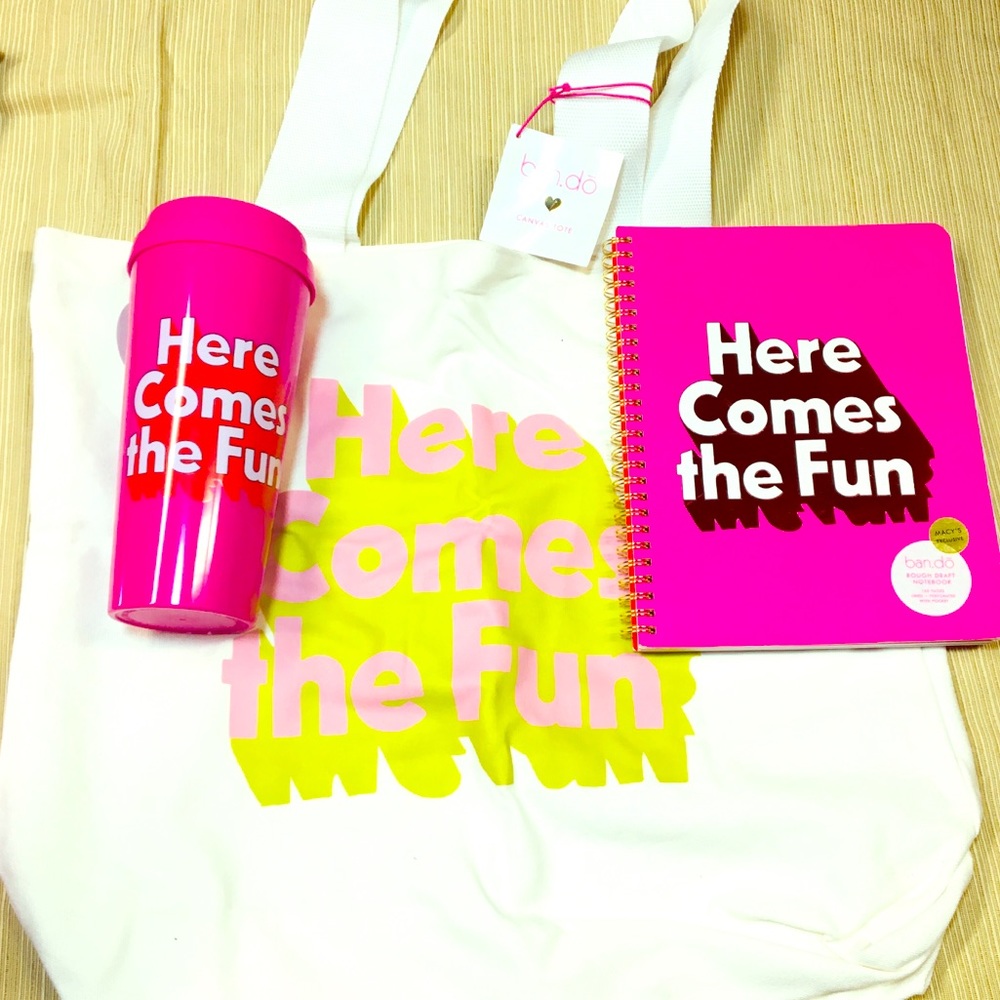 Ban.do “here comes the fun” thermal mug bundle
